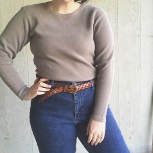 Neutral Eddie Bauer Thermal Crew Neck